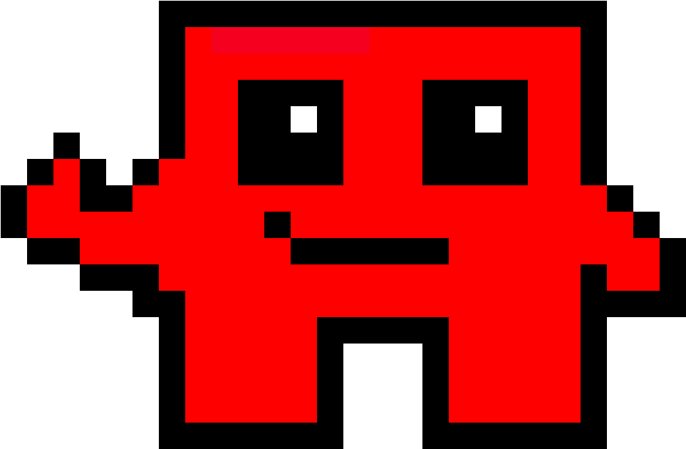 Meat Boy Pixel Art (1184x1184), Png Download