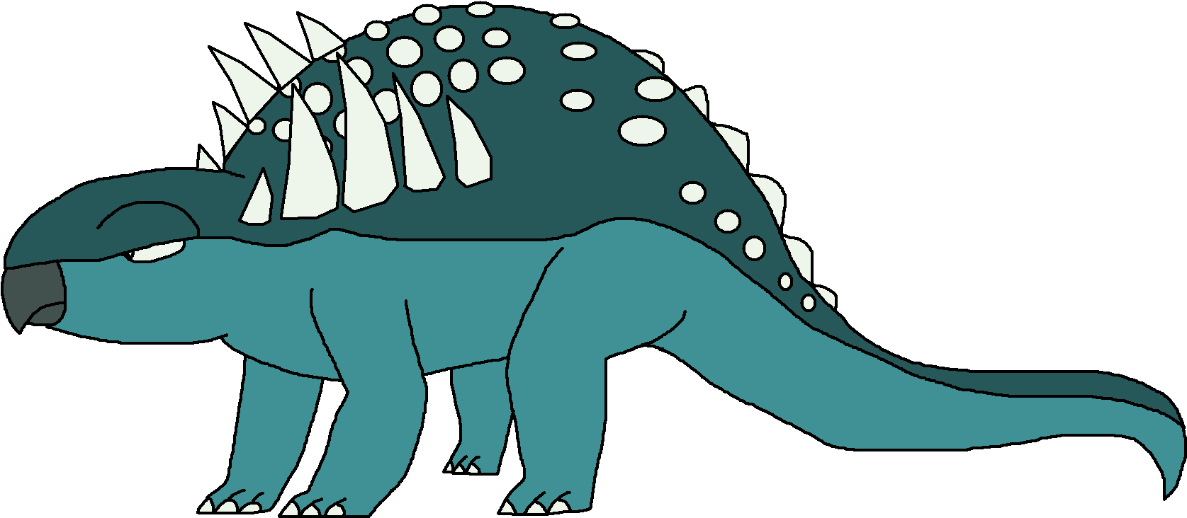 Dinosaur Fossils Clipart - Acanthopholis Dinosaur (1693x757), Png Download