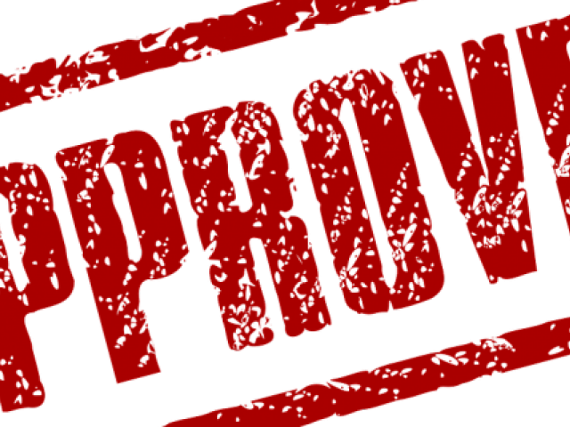 Rejected Stamp Clipart Church - Approved Stamp (640x480), Png Download