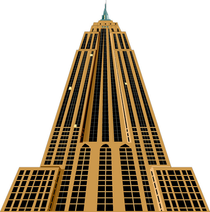 Dark Yellow City City Skyscraper Building With 3d Effect - Dr Johnson's House (713x720), Png Download