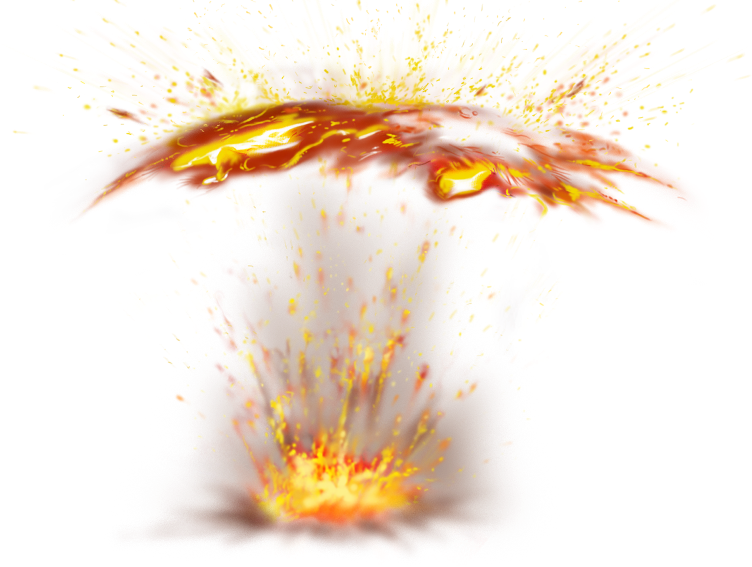 Fire Light Flame Explosion - Огненные Буквы Пнг (2835x1890), Png Download