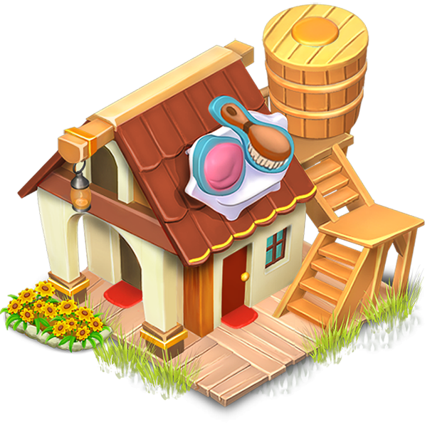 Spa Outside3 - Spa Hay Day (597x597), Png Download