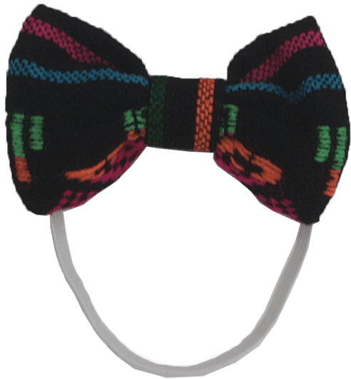 Moño Negro Flores - Tartan (800x800), Png Download