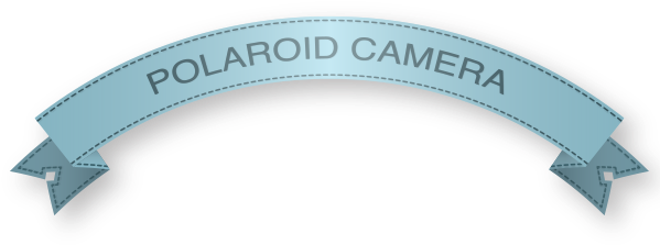 Fully Vector Polaroid Camera - Instant Camera (600x252), Png Download