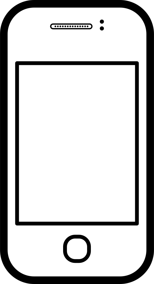Png File Svg - Mobile Phone (532x980), Png Download