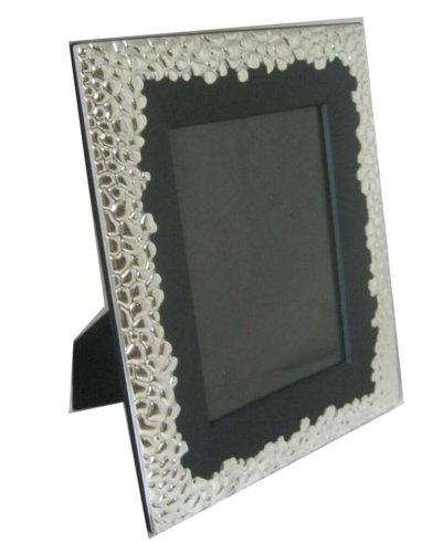 Designer Silver Photo Frame - Wood (382x500), Png Download