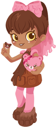 Shopkins Happy Places Characters Season 2 Cocolette - Shopkins Doll (525x434), Png Download