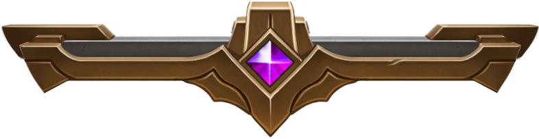 Clash Level 4 Flag Frame - League Of Legends Frame Png (786x258), Png Download