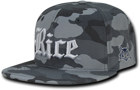 Ncaa Rice Owls University 6 Panel Camo Camouflage Snapback - W Republic Apparel 1007-172-urb Rice Camo Snapback, (500x500), Png Download