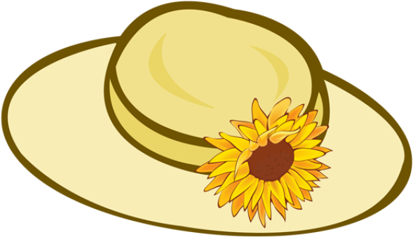 Hats - Summer Hat Clip Art (639x380), Png Download