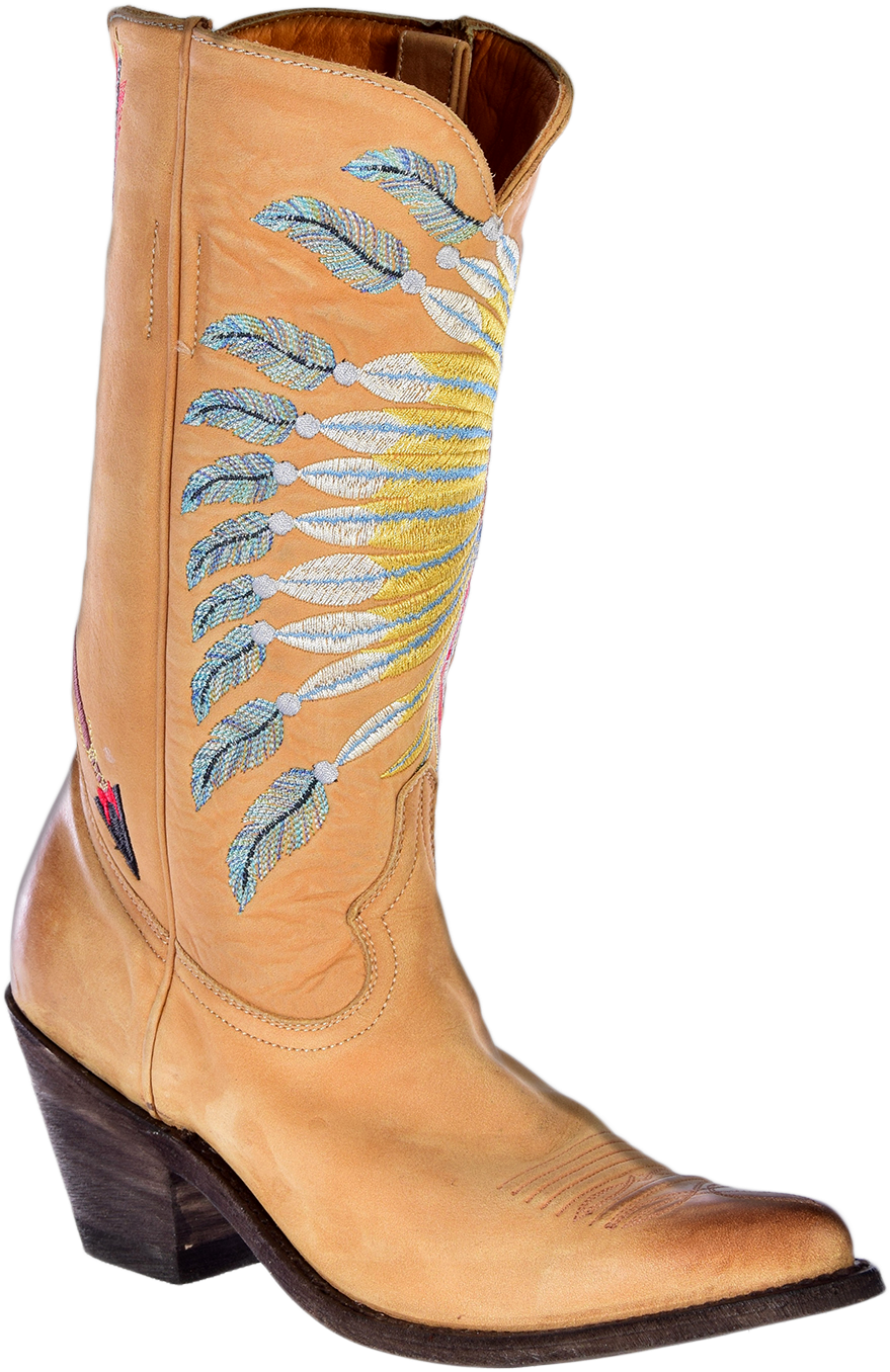 Old Gringo Women's Embroidered Headdress - Cowboy Boot (1500x2250), Png Download