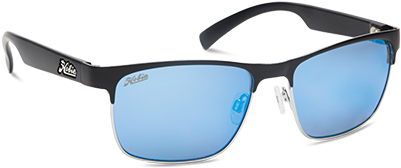 La Jolla 019268 Satin Black Shiny Silver Frame Grey - Hobie La Jolla Sunglasses Black No Size Plastic (500x300), Png Download