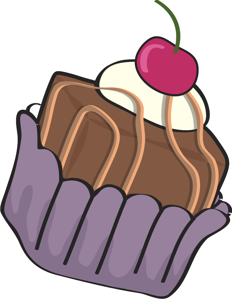 Clip Art Black And White Library Uy Que Rico Sorveteria - Figuras Em Png Bolos (749x962), Png Download