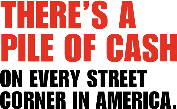 Pile Of Cash Flashbanc - Credit Card (1100x500), Png Download