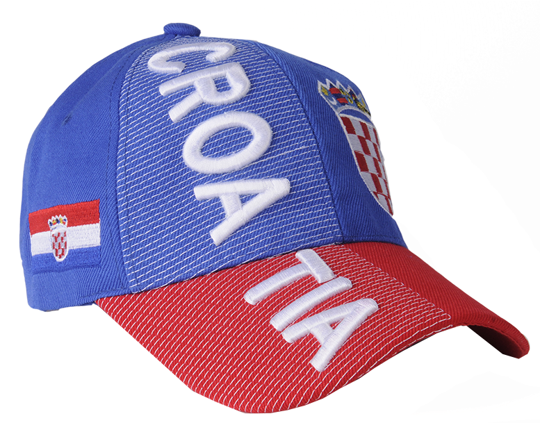 Blue Croatia 3d Embroidery Hat - Croatia Hat (800x608), Png Download