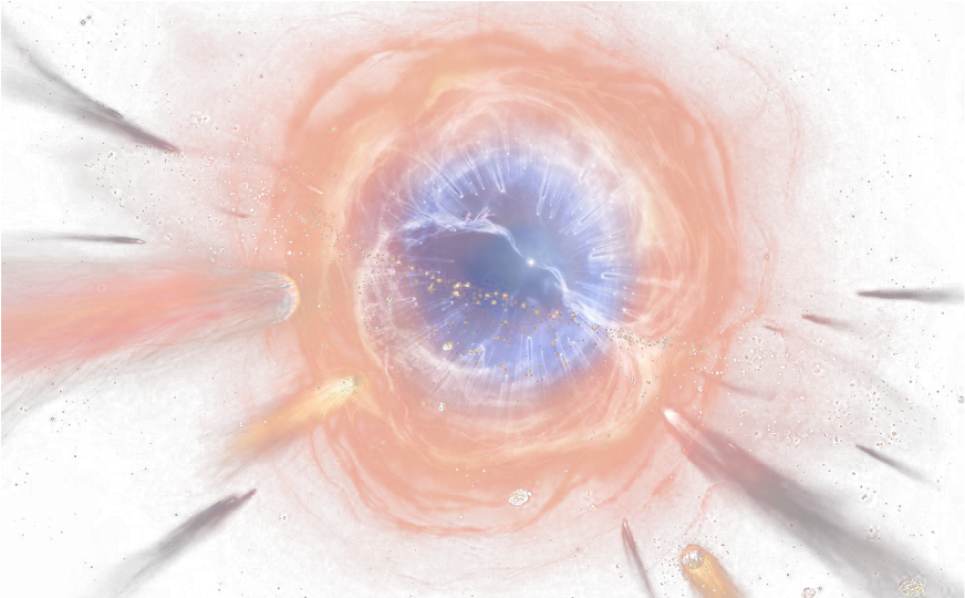 Cosmic Explosion Fireball Effect (1024x1024), Png Download