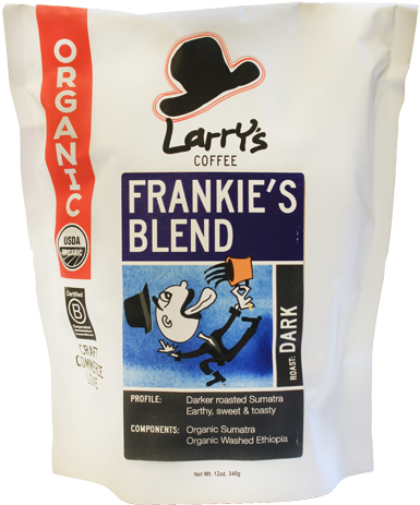 Larry's Coffee Organic Fair Trade Whole Bean, Bold (400x600), Png Download