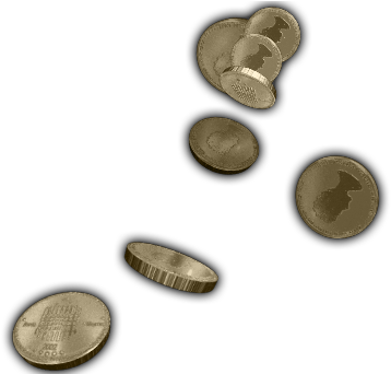 43 58k Pile O Coins 16 > 24 Mar 2009 - Cash (386x341), Png Download