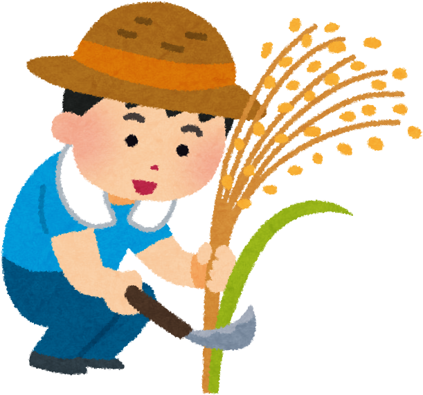 Furikake1 - 稲刈り イラスト (642x642), Png Download