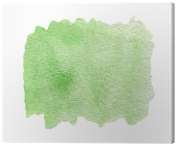 Green Watercolor Abstract Background Canvas Print • - Grass (400x400), Png Download