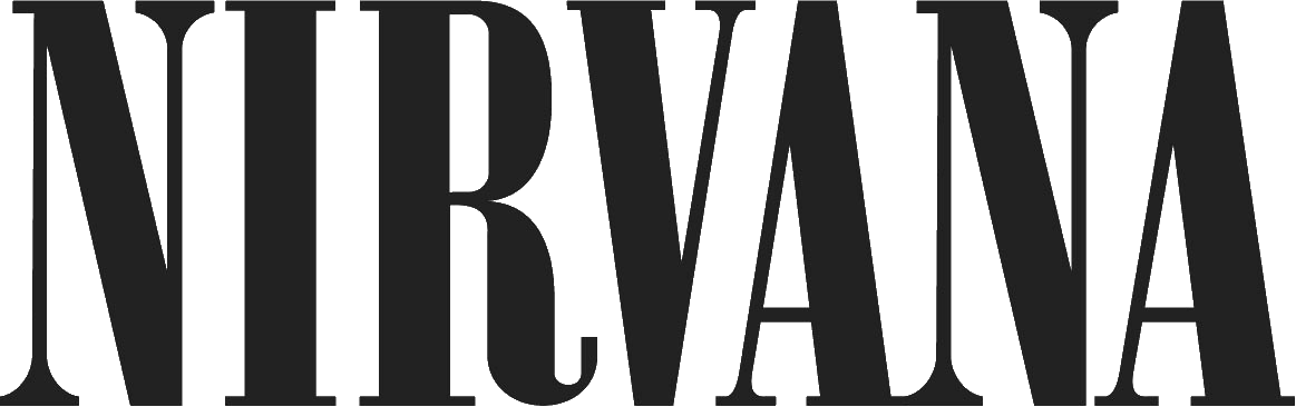 Nirvana Logo Tumblr Black And White