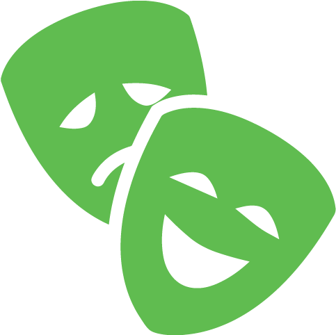 Svg Royalty Free Bachelor S In Acting Chicago Roosevelt - Theater Masks (500x500), Png Download