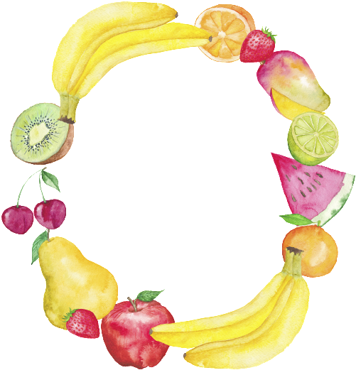 Hand-painted Watercolor Cartoon Transparent Fruit Material - Essen Sie Mehr Frucht Kissen (650x650), Png Download