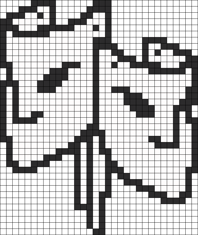 Theater Masks Perler Bead Pattern / Bead Sprite - Bead (673x799), Png Download