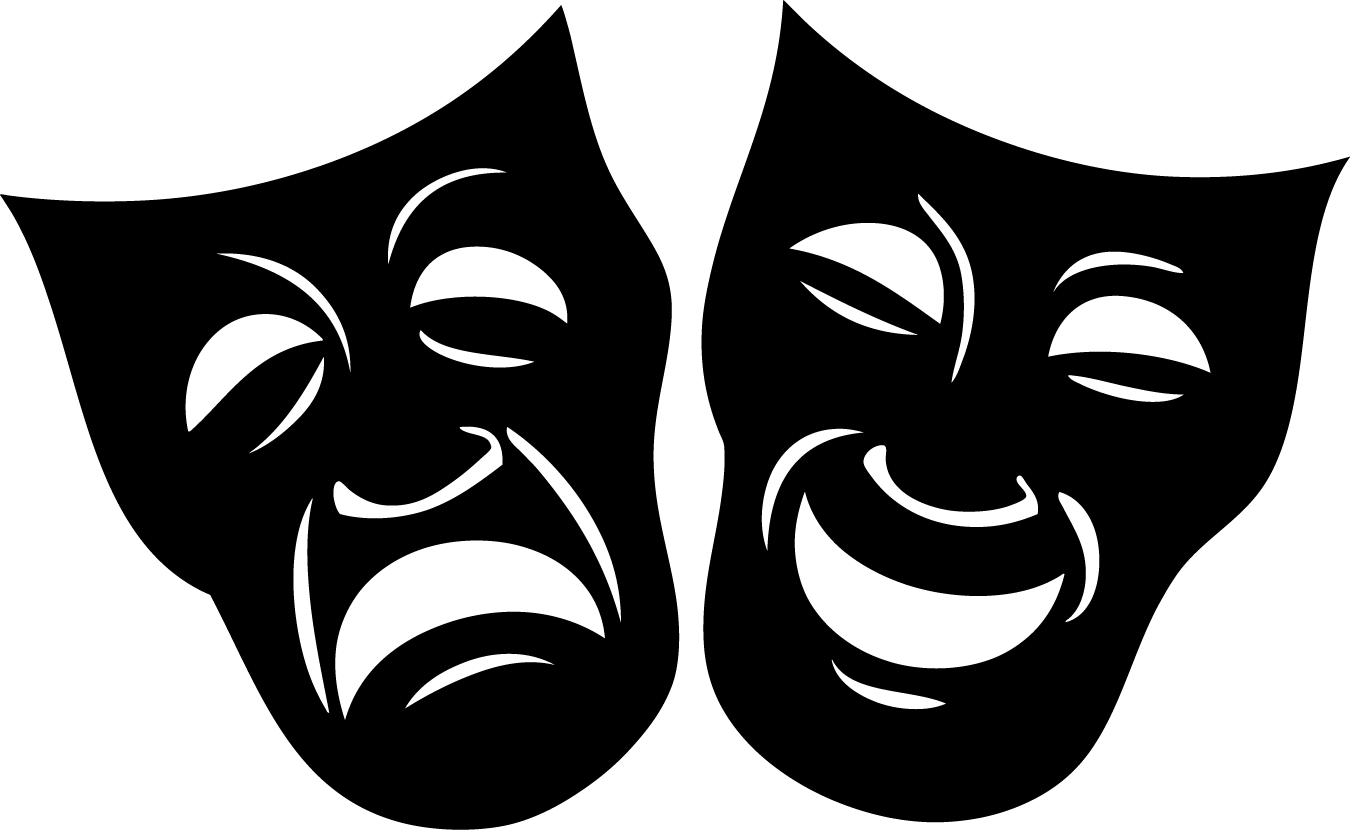 Masks, Drama Masks And Father - Different Faces Of Mask (1350x830), Png Download
