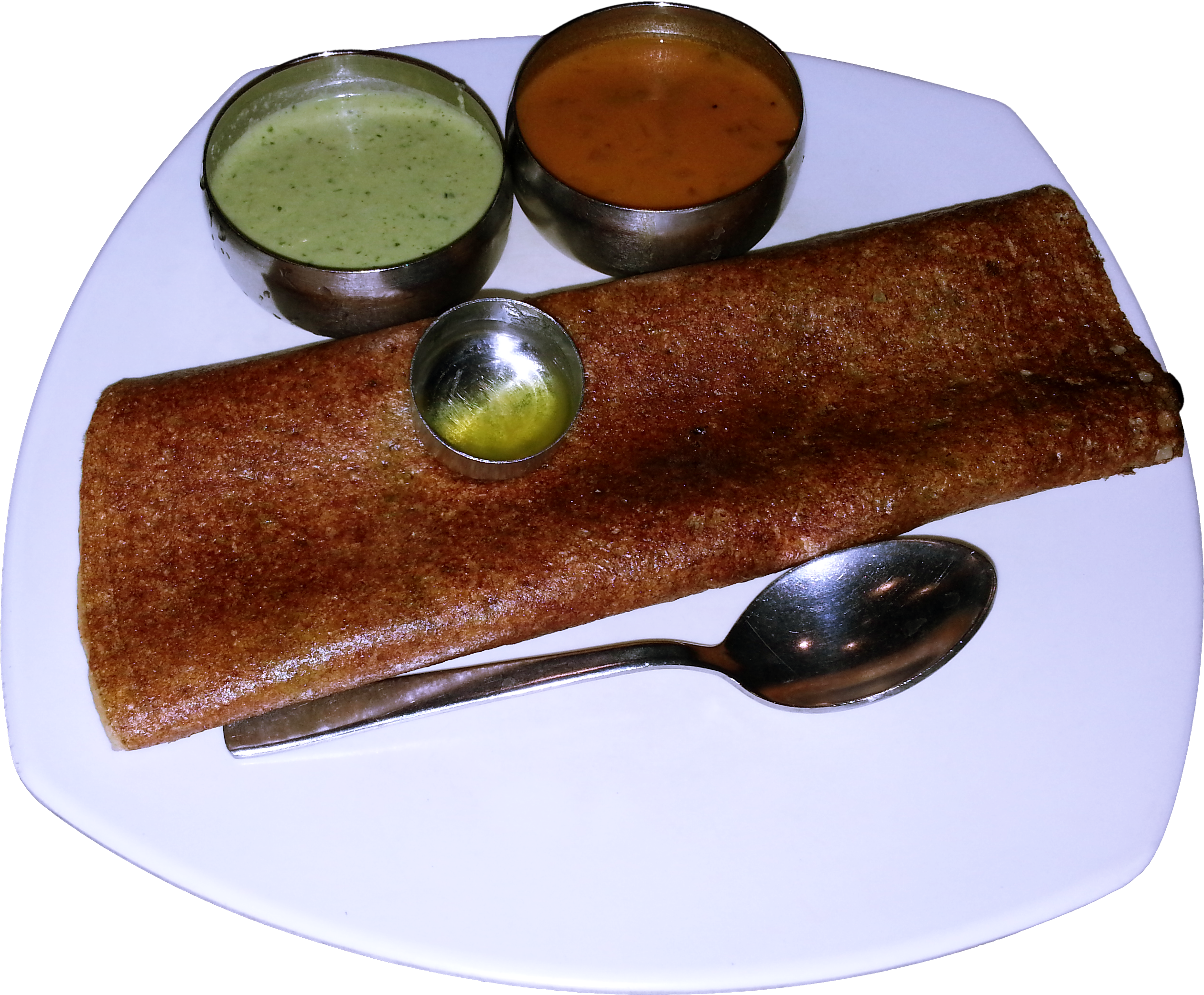 Butter Masala Dosa - Finger Millet (3264x2448), Png Download