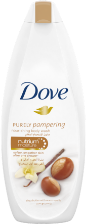 Dove Purely Pampering Shea Butter With Warm Vanilla - Dove Shea Butter And Vanilla (459x460), Png Download