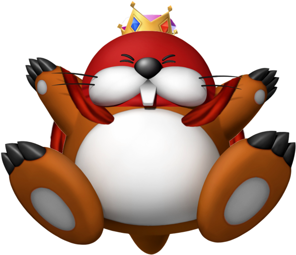 King T Mole - Mario King Monty Mole (633x530), Png Download