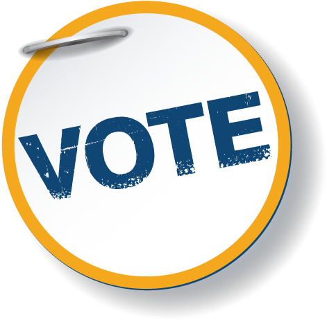 They Report To You Vote Button - Vote Sign Transparent (501x493), Png Download