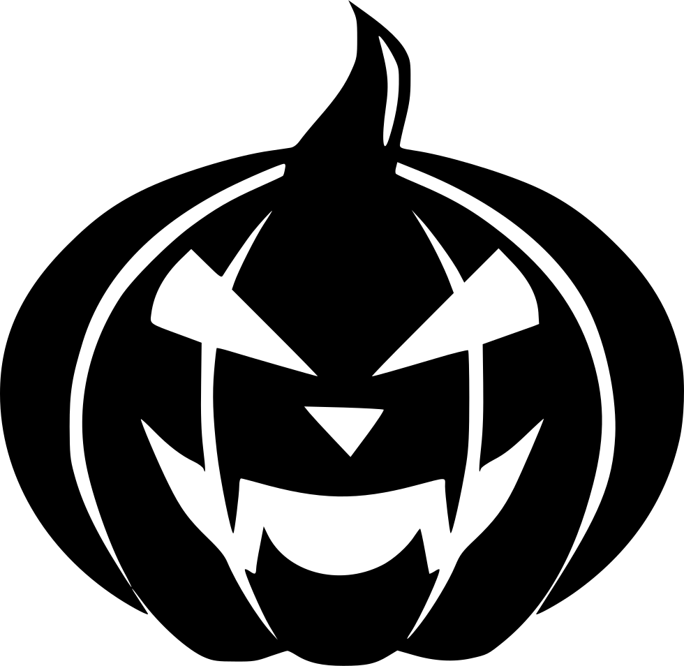 Holiday Vegetable Autumn October Pumpkin Fear Horror - Pumpkin Icon Black Png (980x954), Png Download