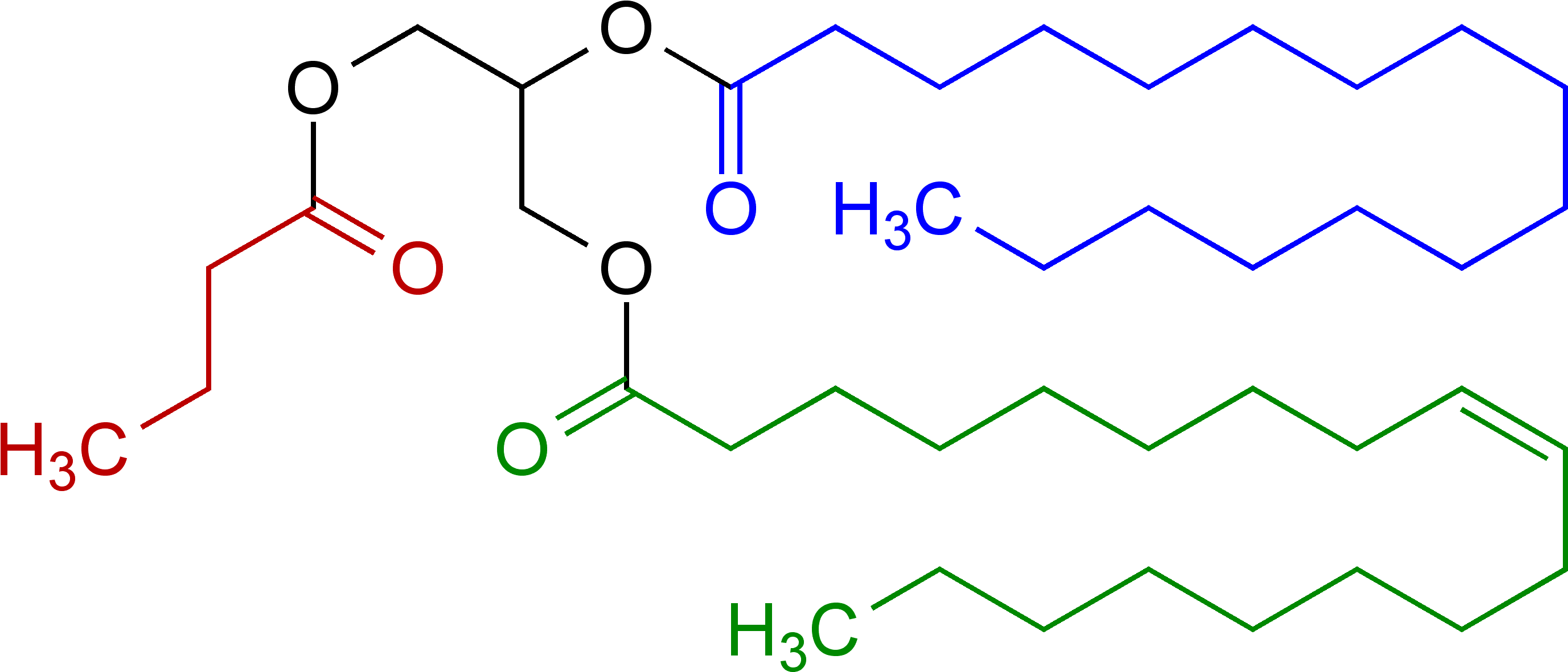 Triglyceride V - Marijuana Organic Molecule (2791x1223), Png Download