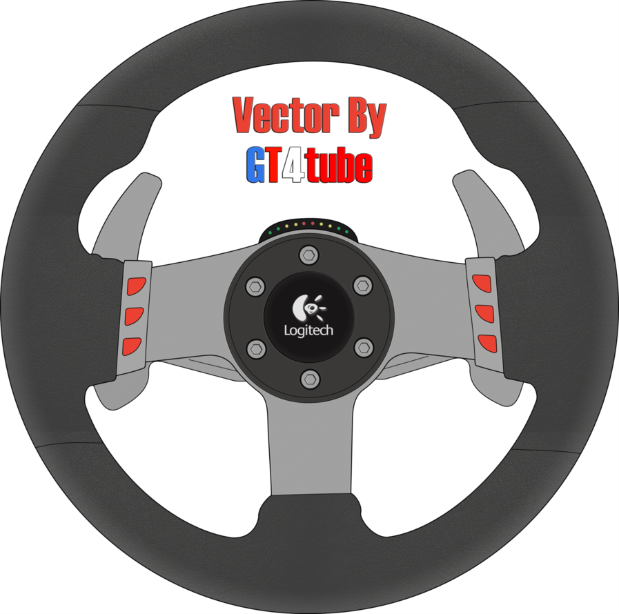 Logitech G27 Steering Wheel - Steering Wheel Art Png (897x890), Png Download