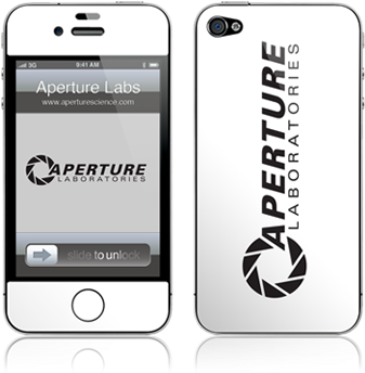 Portal Gelaskin - Iphone 4 - Aperture Logo - Crowded Coop Portal 2 1980s Logo Iphone 4 Case (450x422), Png Download