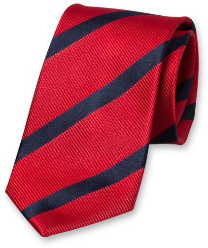Red/dark Blue Striped Tie - Corbata Roja Y Azul (524x524), Png Download