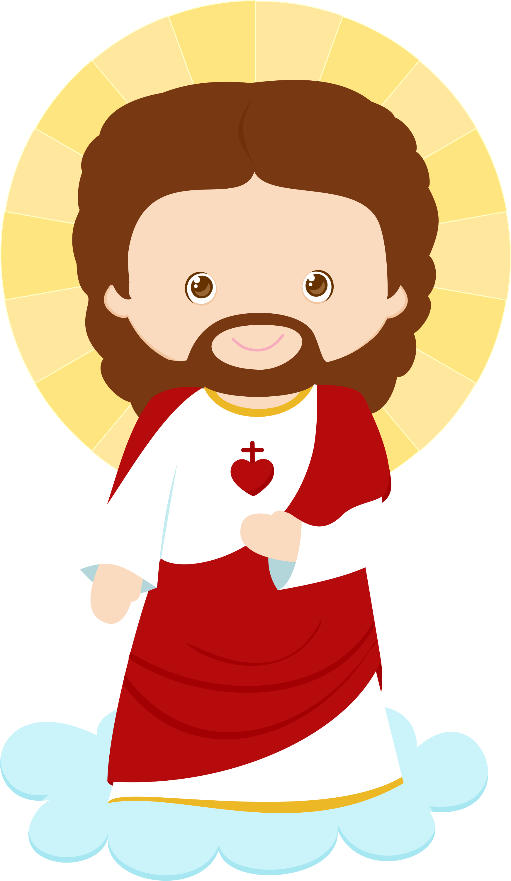 Selma De Avila Bueno - Sagrado Corazon De Jesus Animado (286x493), Png Download