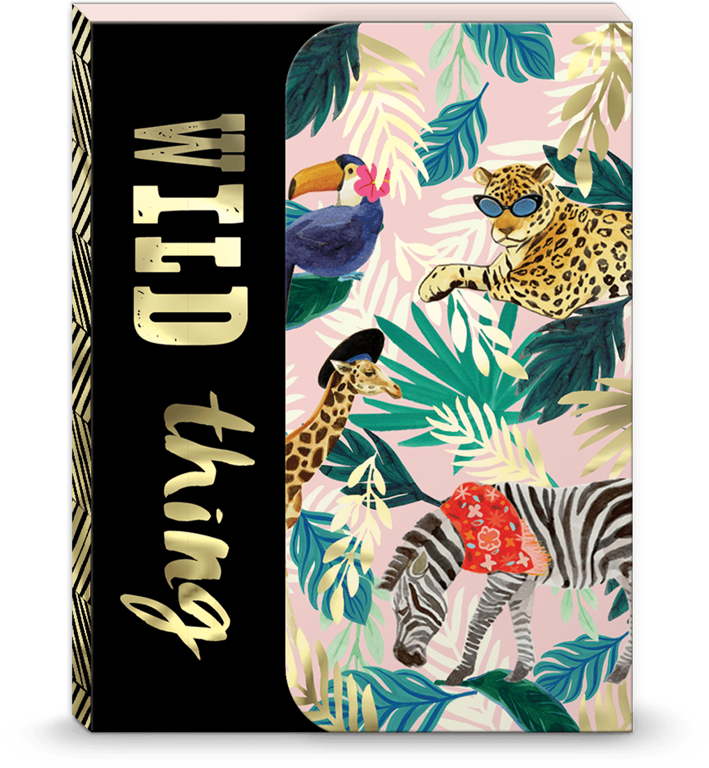 Wild Thing Jungle Portfolio Pocket Note Pad - Illustration (1200x1200), Png Download