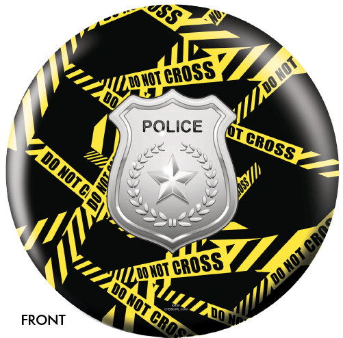 Police Dept Yellow Tape Bowling Ball (500x500), Png Download