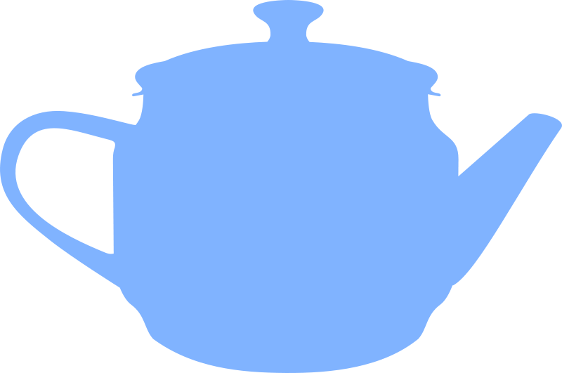 Free Teapot By Rones - Teapot Silhouette (800x531), Png Download