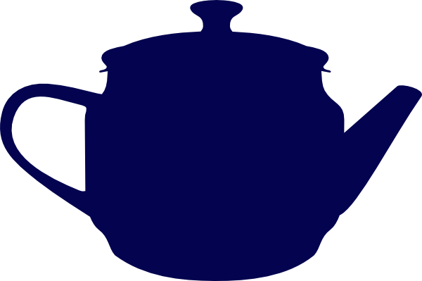 Tea Navy Pot Clip Art - Alice In Wonder Silhouettes (600x399), Png Download
