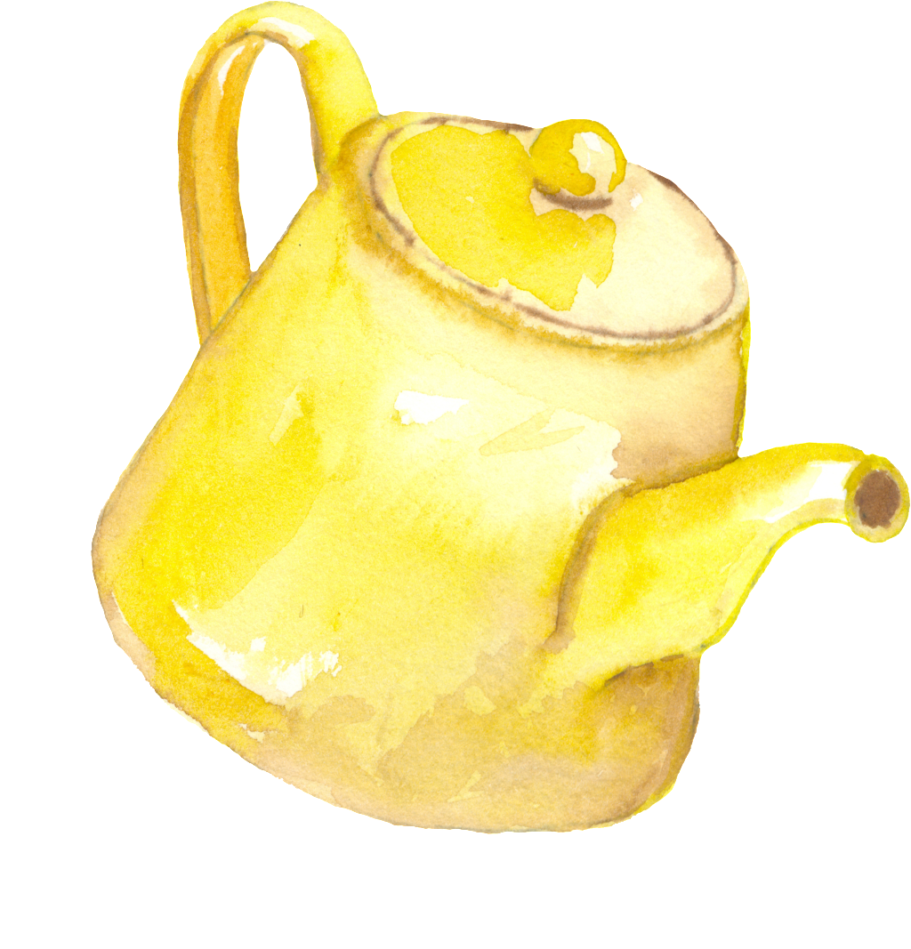 Hand Painted Cartoon Golden Kettle Png Transparent - Portable Network Graphics (1024x1067), Png Download