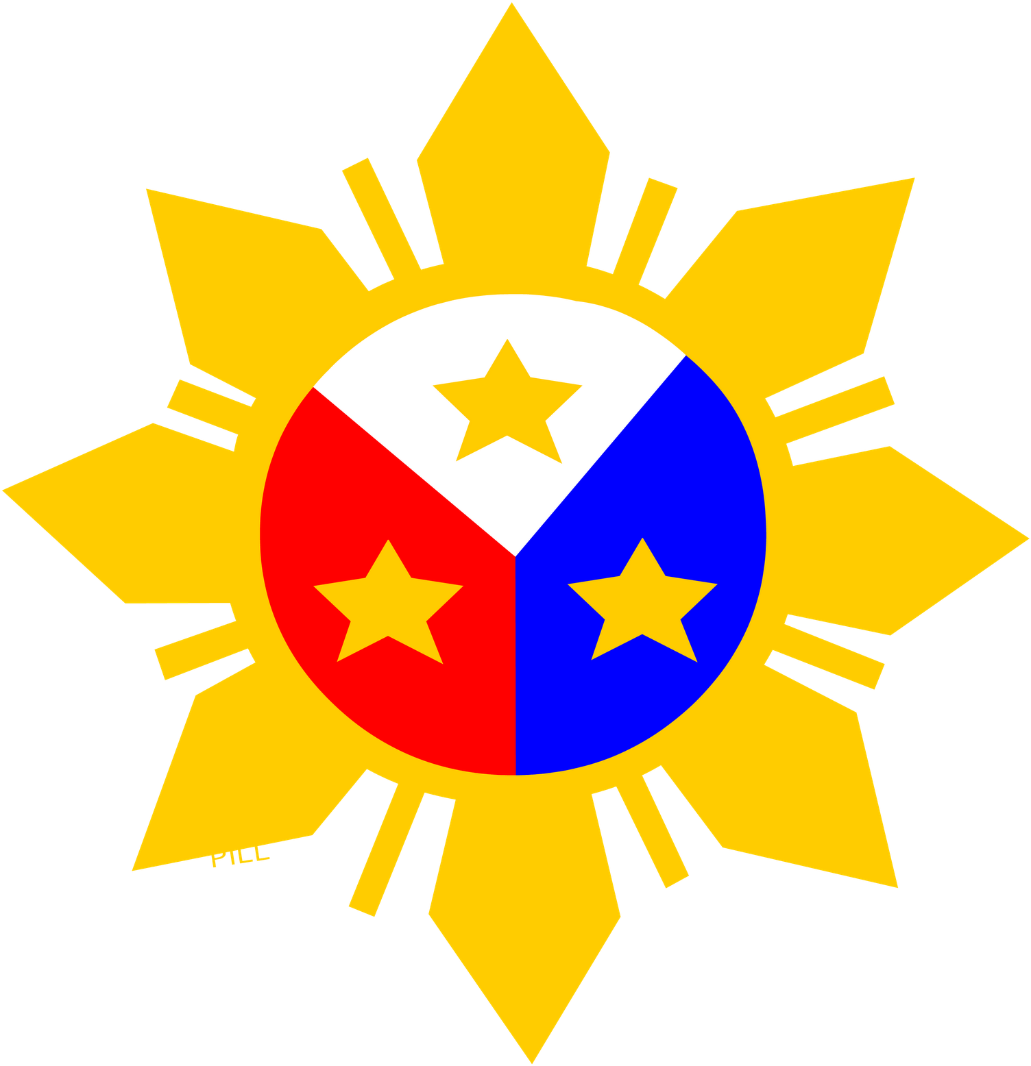 Filipino Flag Images Clipart Best Nq0zoj Clipart - Cafepress Philippine Sun Tile Coaster (1600x1600), Png Download