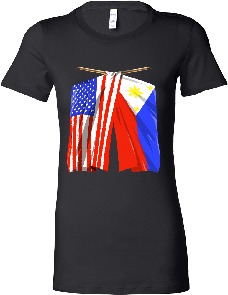Philippines Flag T-shirt Filipino American Flag Tee - Tshirt Designs For 60th Birthday (1000x1000), Png Download