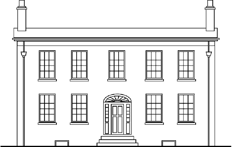 Mb Image/png - Georgian House Drawing (800x507), Png Download
