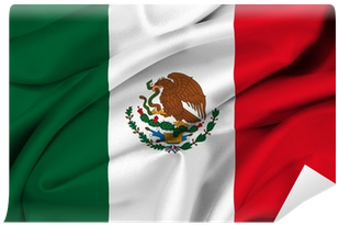 Fototapeta Meksykańska Waving Flag - Elektroplate Mex-oval Mexican Flag Oval Auto Chrome (400x400), Png Download