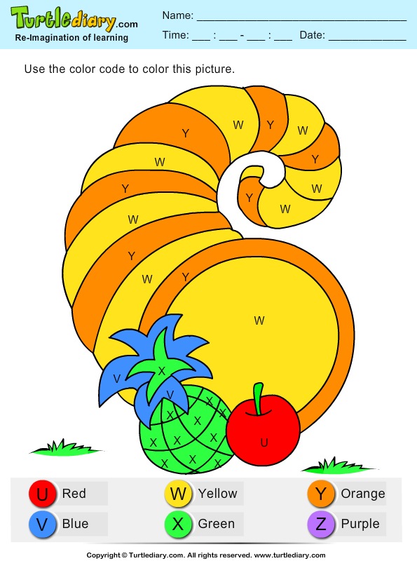 Free Cornucopia Png - Paint By Number (595x800), Png Download
