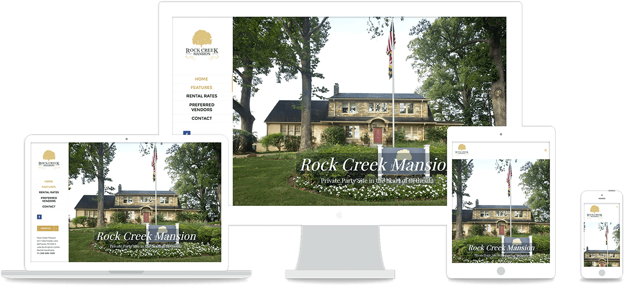Rock Creek Mansion - Estate (1440x648), Png Download